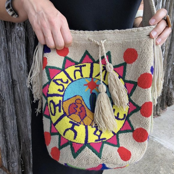 Zodiac Colombian Wayuu Bucket Bag Virgo Capricorn - Picture 6 of 8